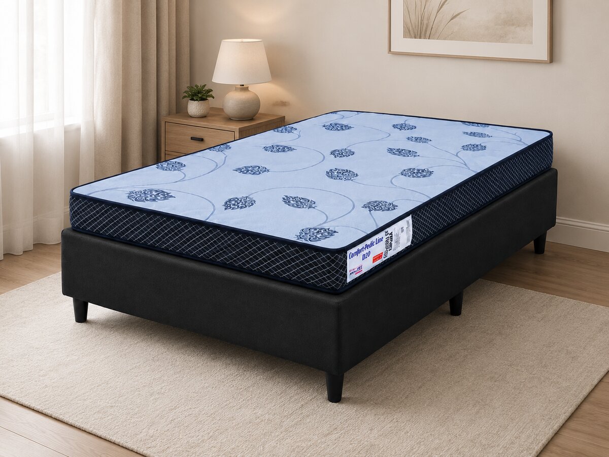 Cama Box Casal de Espuma D20 Comfortopedic 138x188