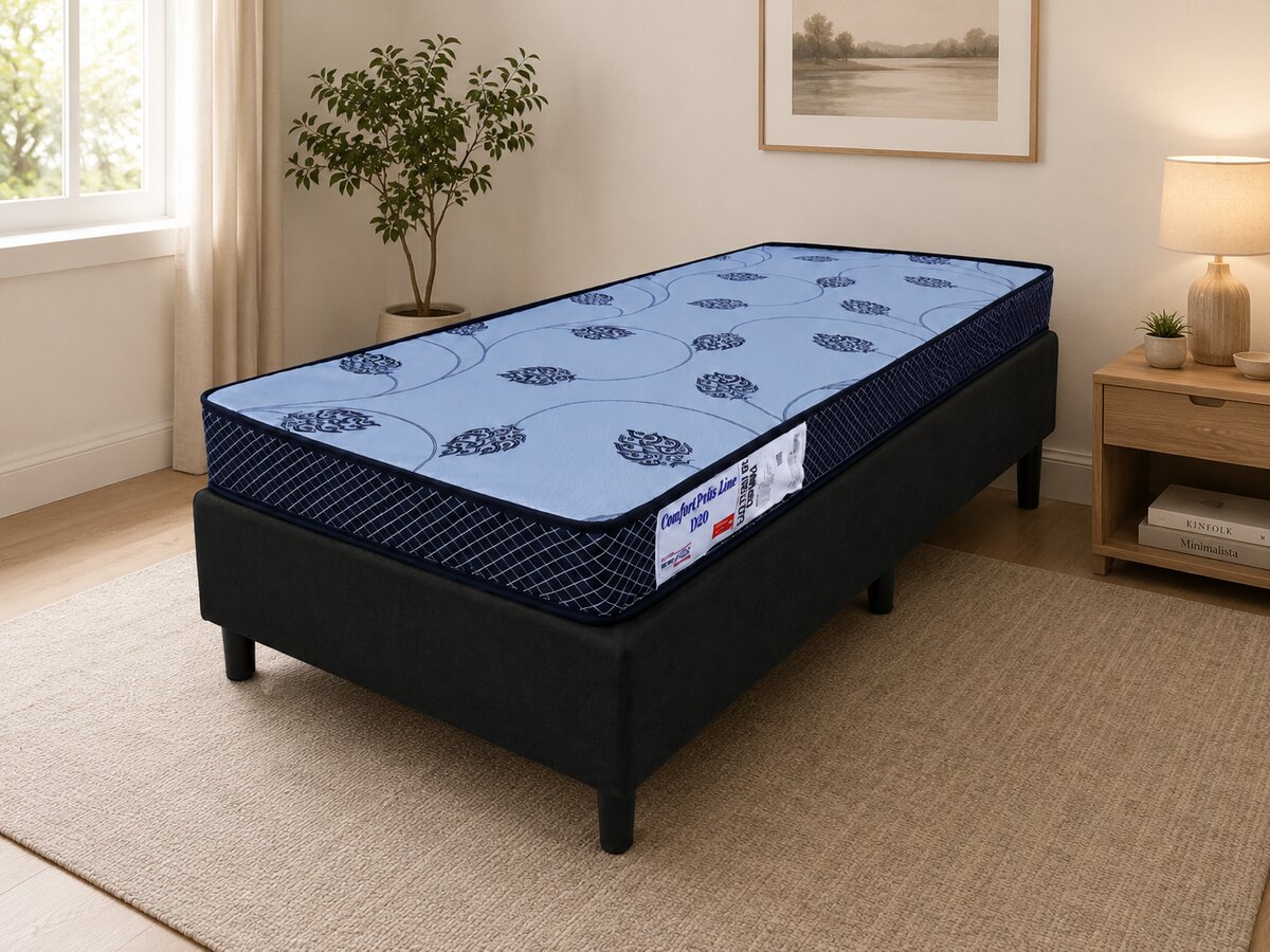 Cama Box Solteiro de Espuma D20 Comfortopedic 88x188