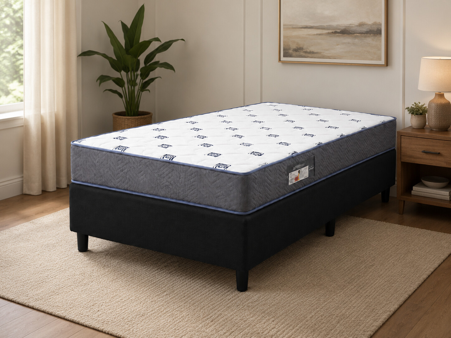Cama Box Solteiro Ortobom Light D33 88x188x60 cm