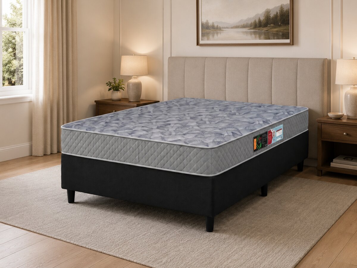 Cama Box Queen Size de Espuma D33 Sleep Max 158x198x65