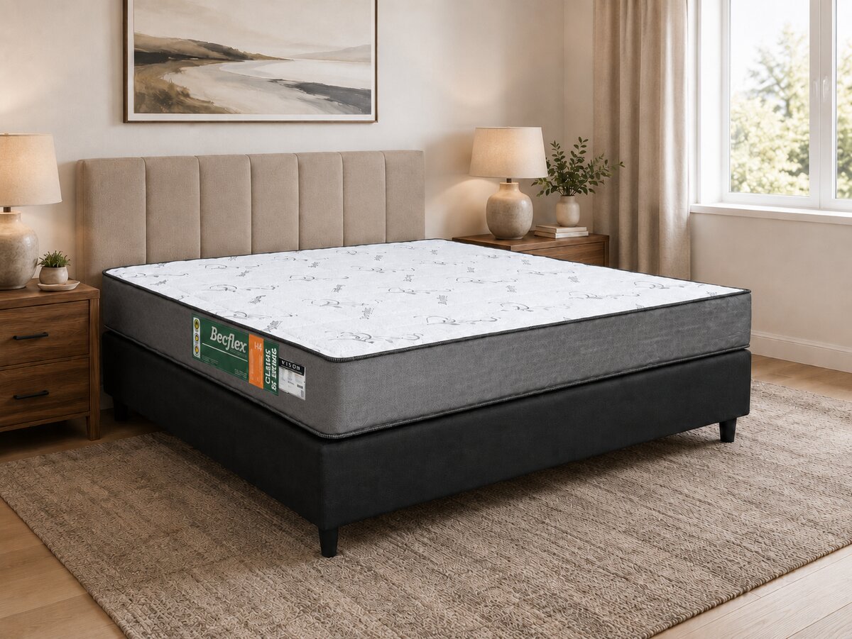Cama Box Casal de Espuma D80 Vision 138x188x64