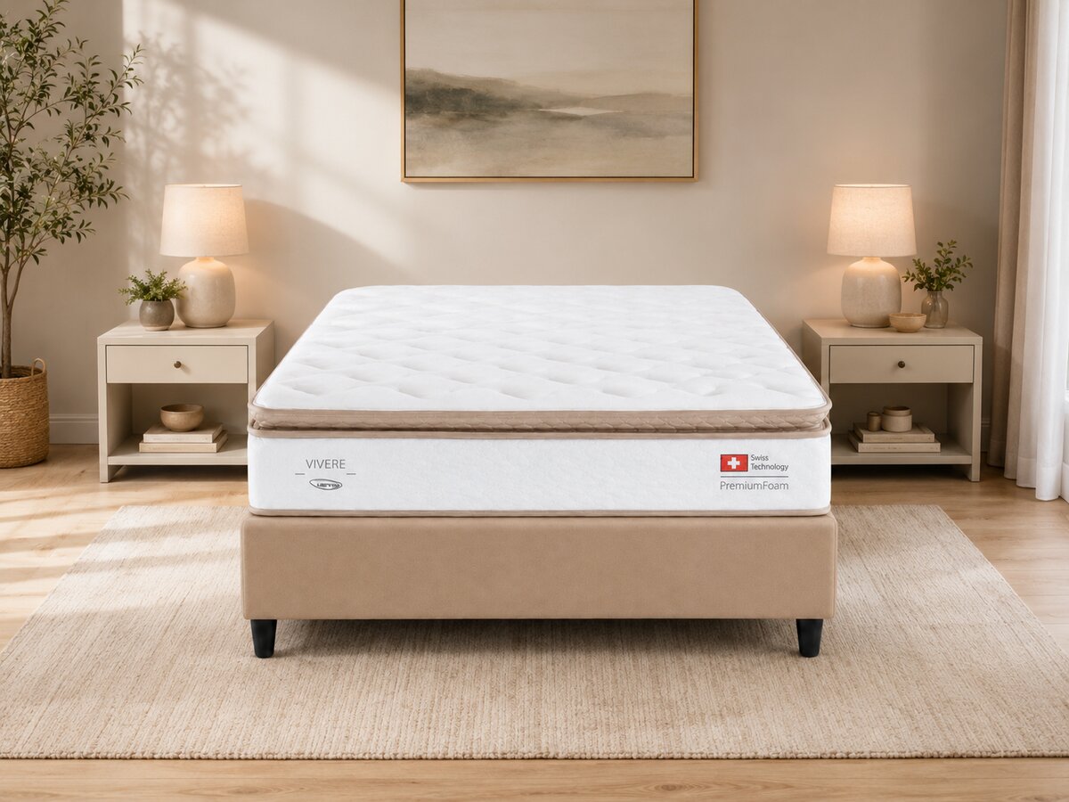 Cama Box Casal Molas Ensacadas Vivere C1885 Herval 138x188x70