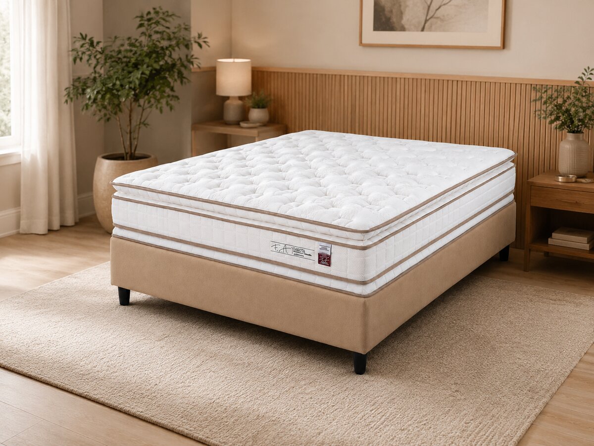Cama Box Casal Molas Ensacadas Dakota 138x188x72