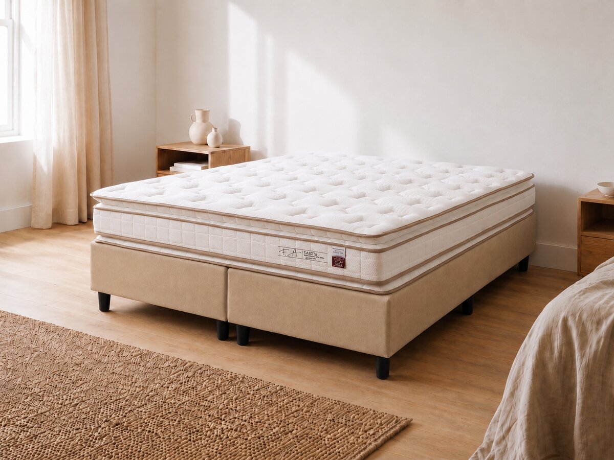 Cama Box Super King Molas Ensacadas Dakota 193x203x72