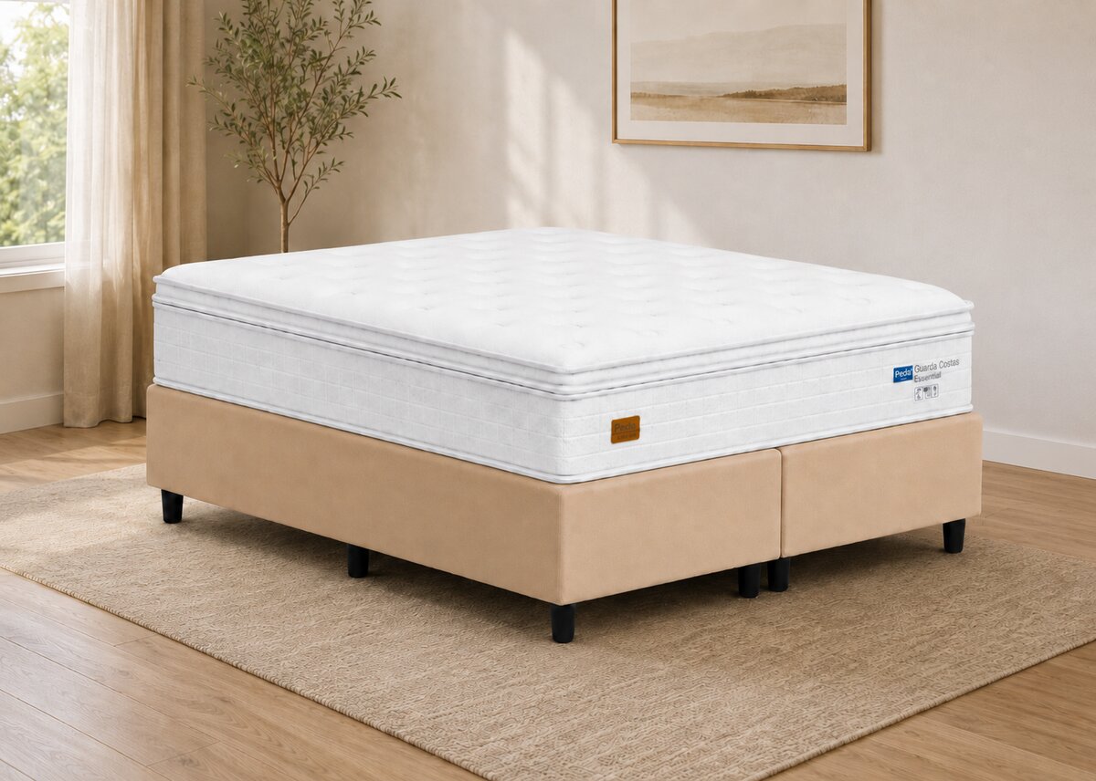 Cama Box Queen Size Molas Ensacadas Esmeralda 158x198x73