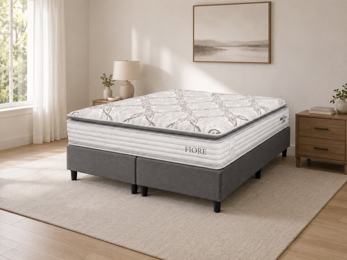 Cama Box King Size Probel Fiore Comfort Luxo Molas Ensacadas 193x203x72