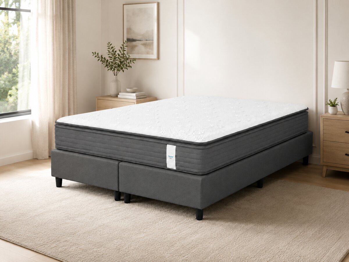 Cama Box King Size Molas Ensacadas Perfil Springs Golden 193x203x70