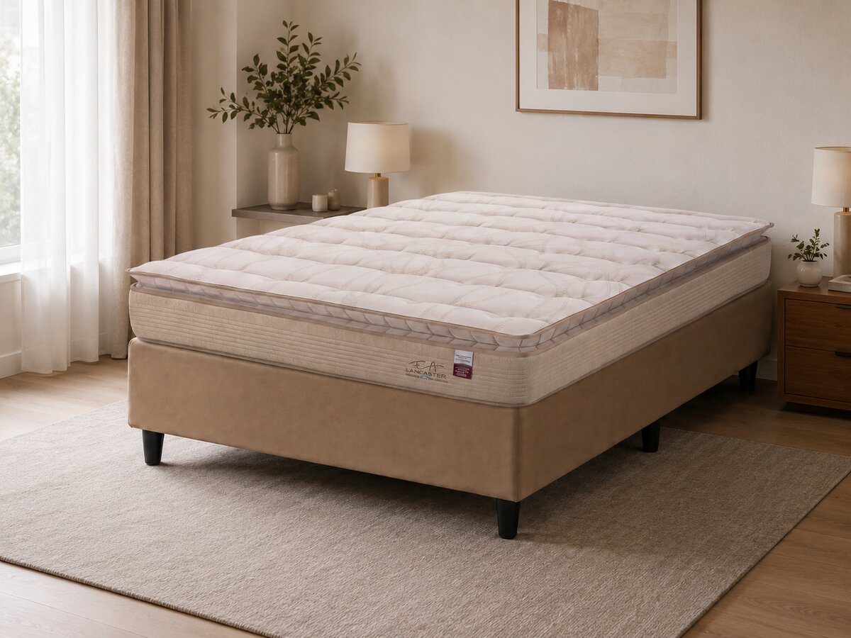 Cama Box Casal Molas Miracoil Lancaster 138x188x70