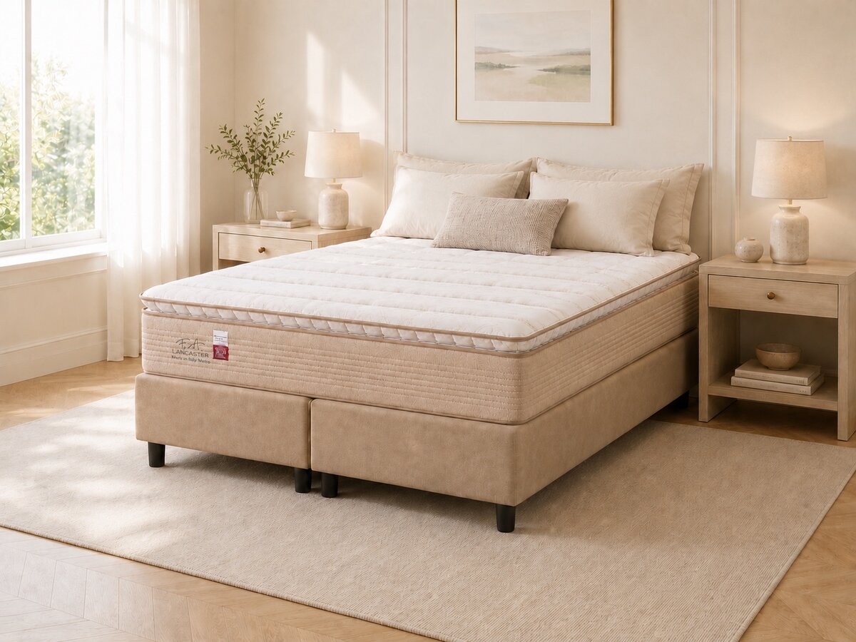 Cama Box Super King Molas Miracoil Lancaster 193x203x70