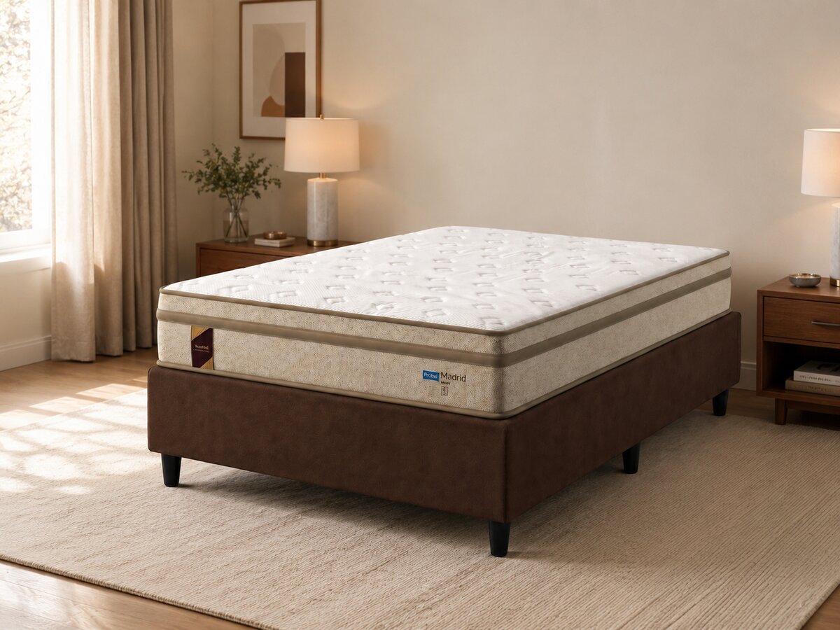Cama Box Casal Molas Ensacadas Madrid 138x188x70