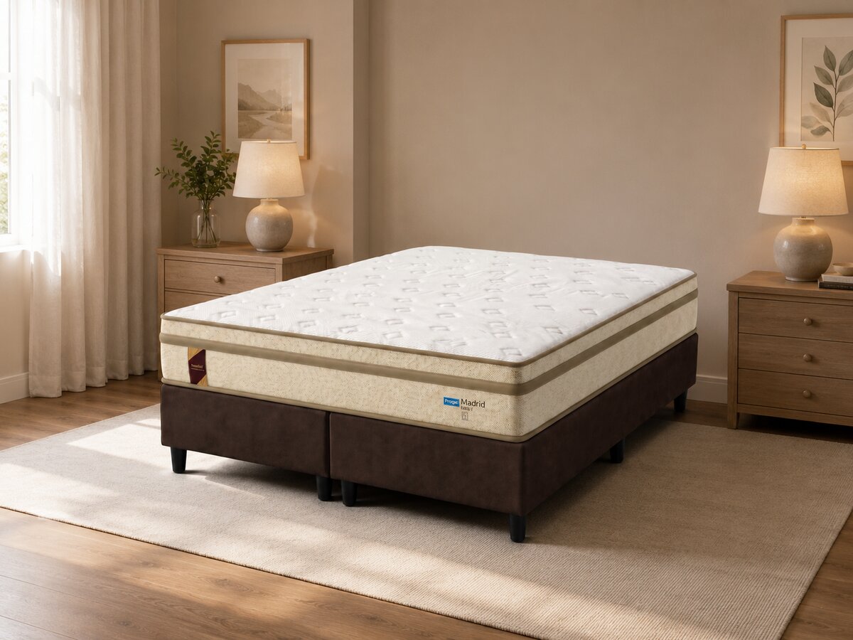 Cama Box Super King Molas Ensacadas Madrid 193x203x70
