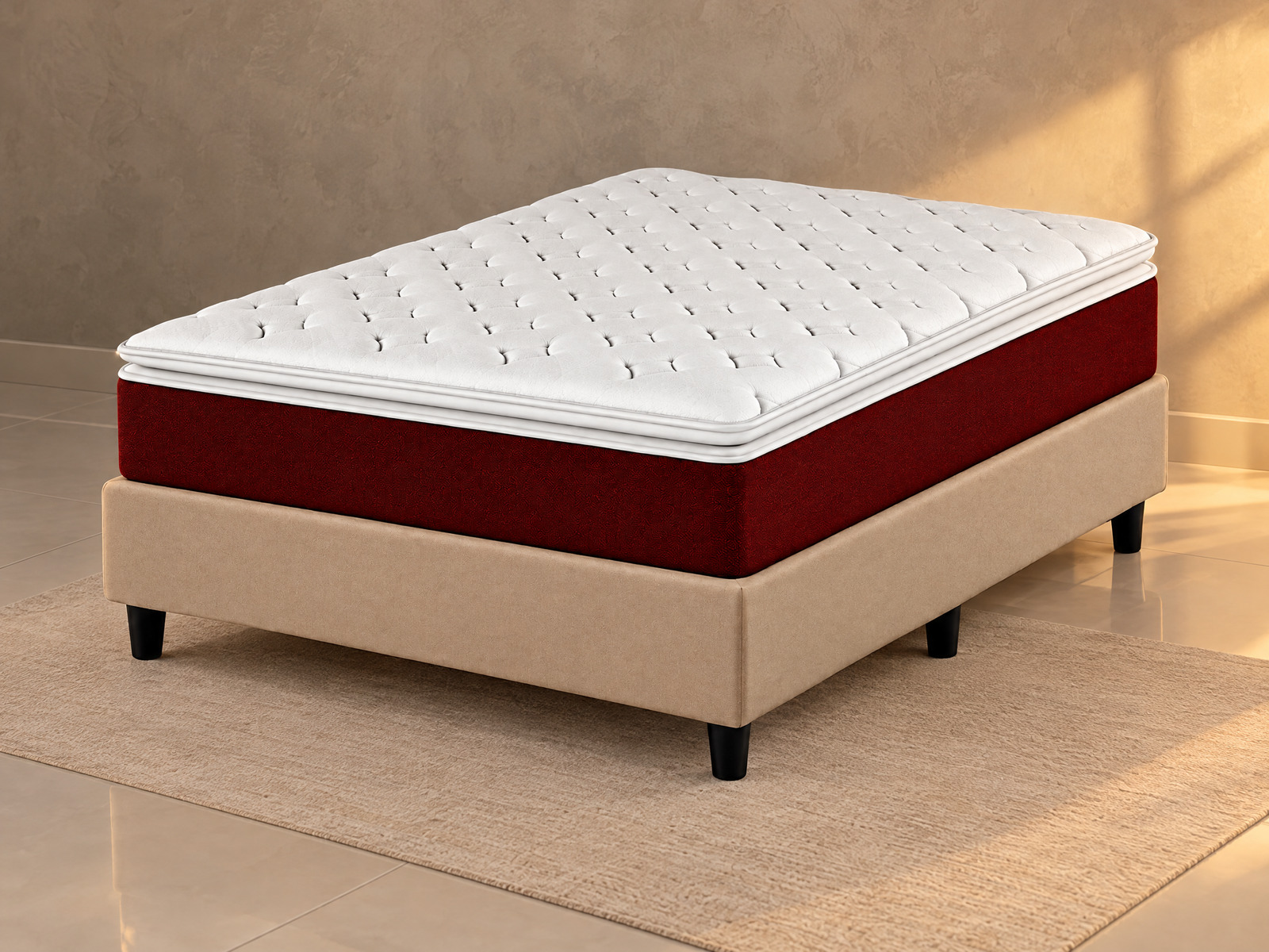 Cama Box Casal Molas Ensacadas Plumatex Plumaspring 138x188x68