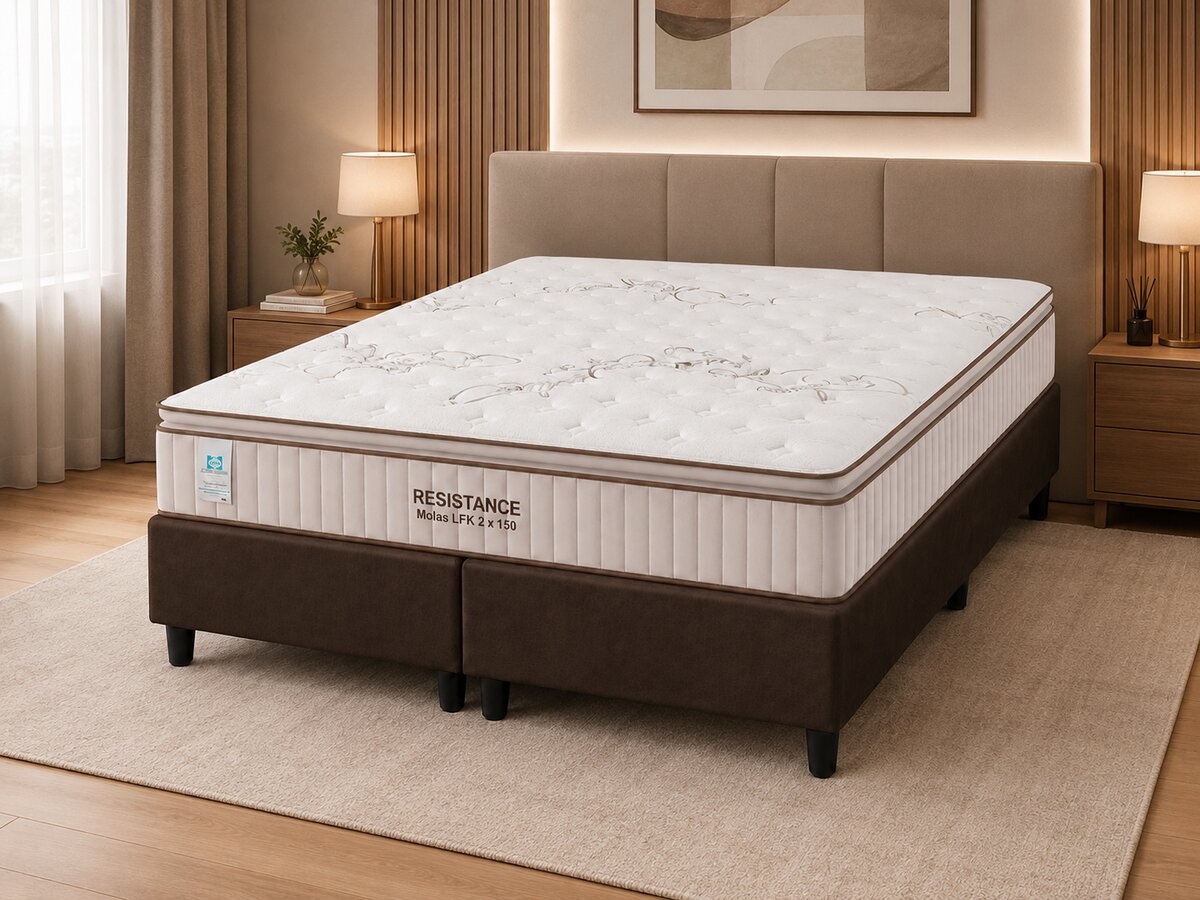 Cama Box Queen Size Correct Comfort Resistance Sealy 158x198x72