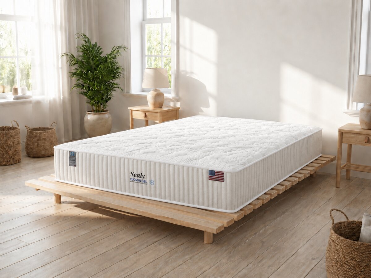 Colchão King Size Sealy Tucson Molas Ensacadas 193x203x32